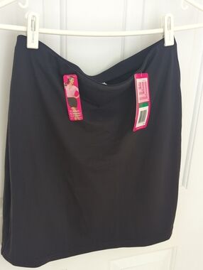 Flexees Black Tummy-Toning Pencil Skirt with Tags